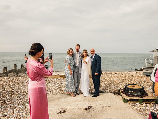 Sara and Tom&apos;s Wedding in Whitstable, Kent 52