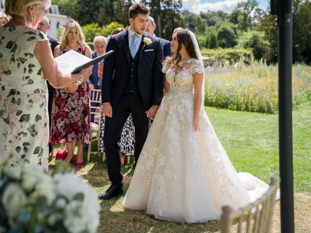 James and Sarah&apos;s Wedding in Surrey Hills, Surrey 22