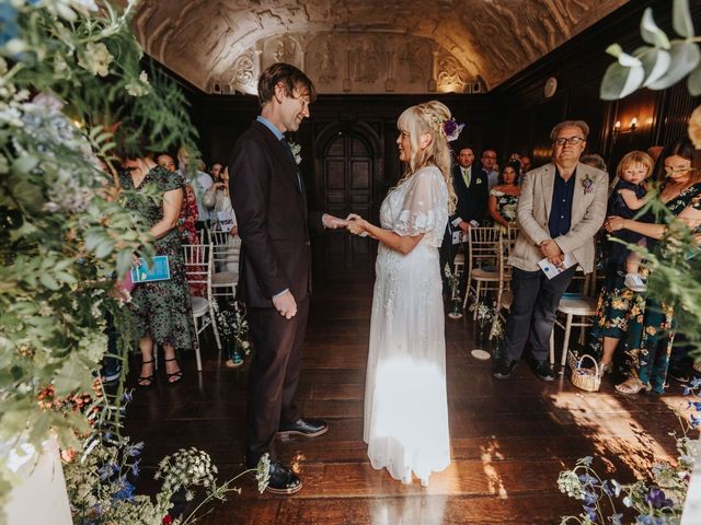 Jess and David's Wedding in Penrhyndeudreath, Gwynedd 15