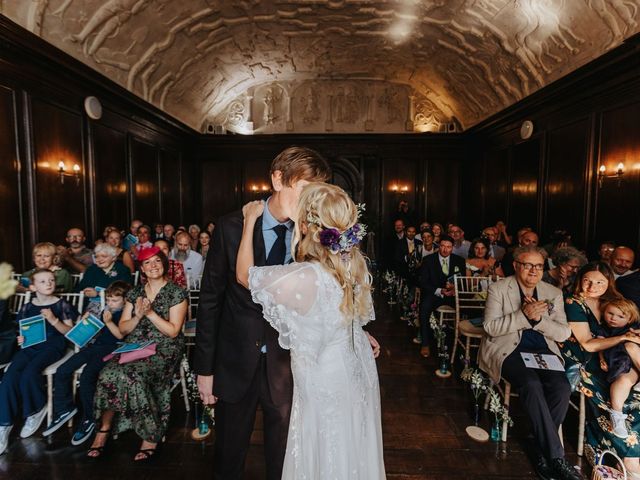 Jess and David's Wedding in Penrhyndeudreath, Gwynedd 17