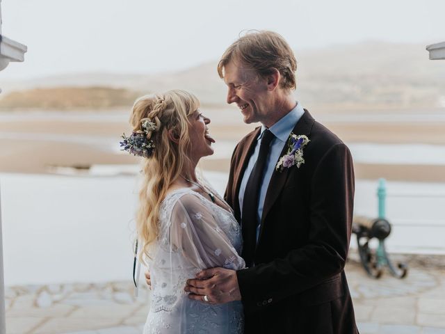 Jess and David's Wedding in Penrhyndeudreath, Gwynedd 35