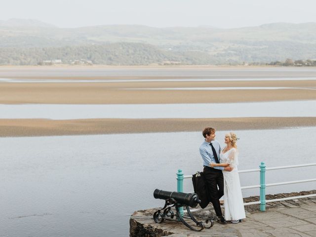 Jess and David's Wedding in Penrhyndeudreath, Gwynedd 36