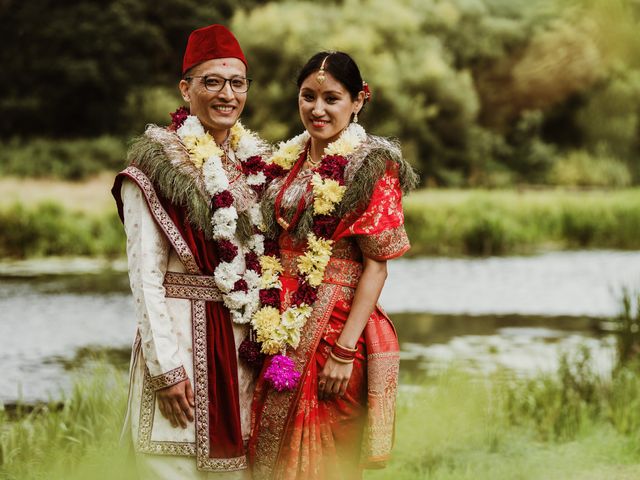 Nora and Amit's Wedding in Rushton, Northamptonshire 22