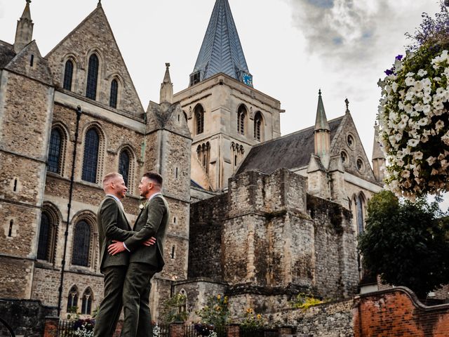 Tony and Tom&apos;s Wedding in Rochester, Kent 25