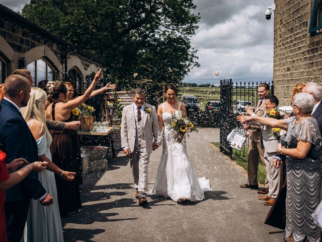 Paul and Rebecca's Wedding in Ingbirchworth, Penistone, South Yorkshire 24