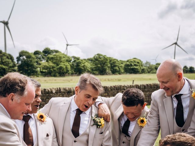 Paul and Rebecca's Wedding in Ingbirchworth, Penistone, South Yorkshire 35