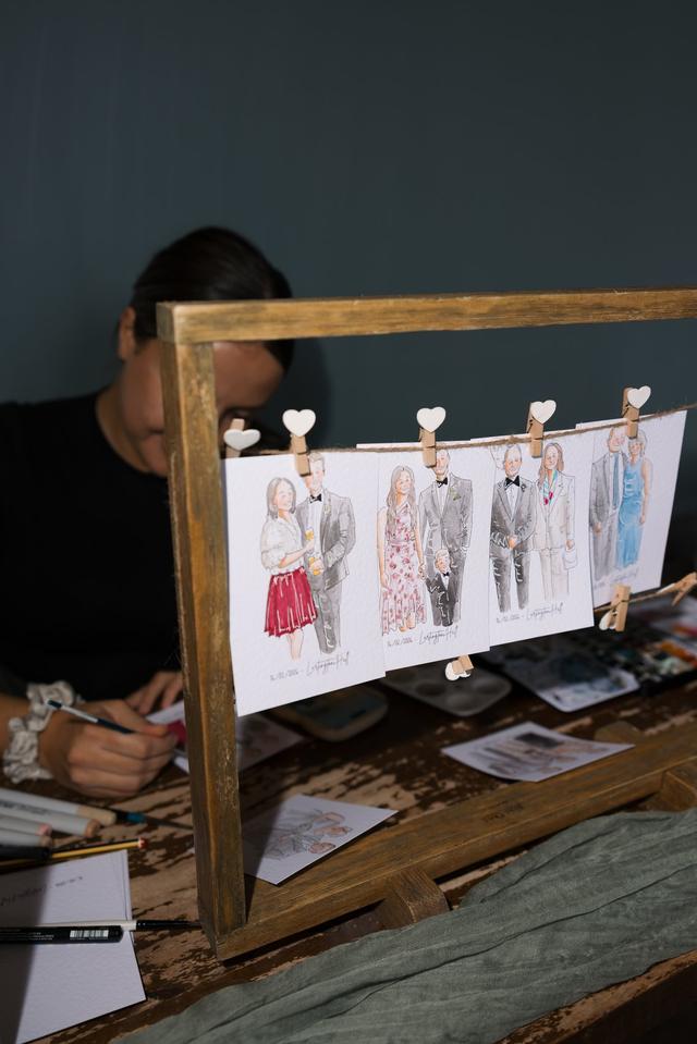 Oak & Scribble - Live Wedding Illustrator - 2
