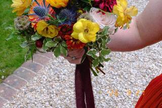 Flowers by Holly Tree - 6