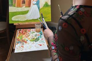 Rowan Melling Live Wedding Painter - 7