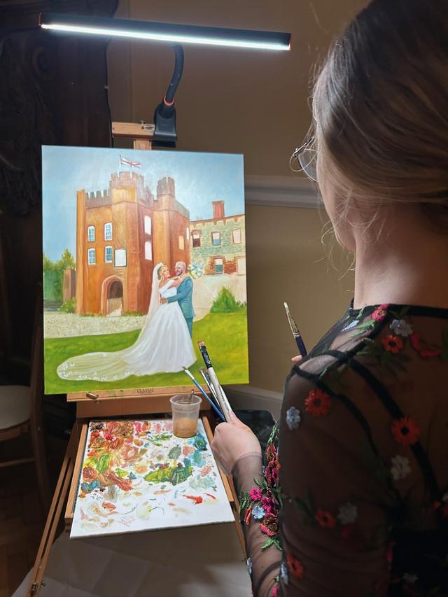 Rowan Melling Live Wedding Painter - 2