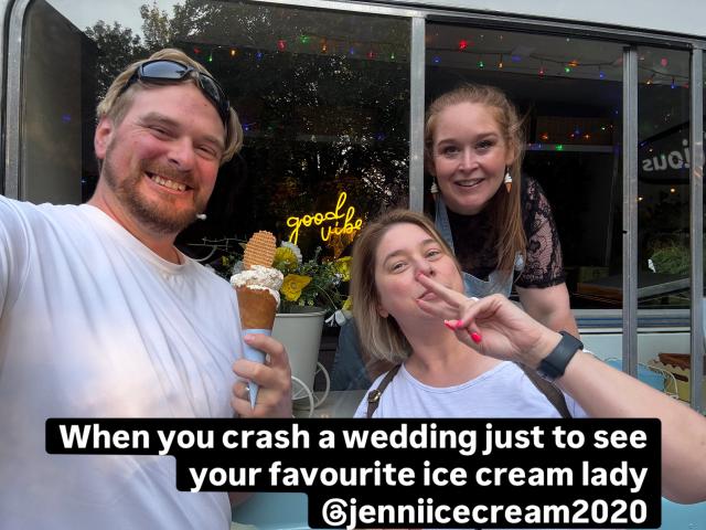 Jenni and ice cream - 1