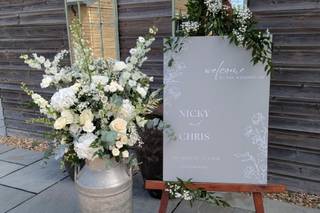 Flowers by Holly Tree - 10