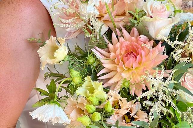 Blushing Bride Protea Wedding Bouquet 
