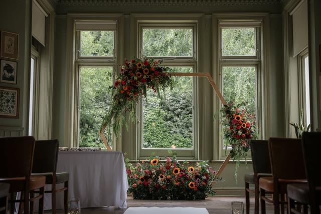 Flowers by Holly Tree - 3