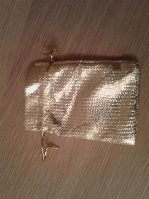 Organza favour bags - Gold - Unused
