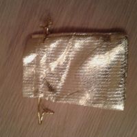 Organza favour bags - Gold - Unused