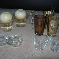 New Items added - Photos of items for sale from our December wedding (Cadbury Purple and Gold)