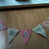 Wedding post box and bunting