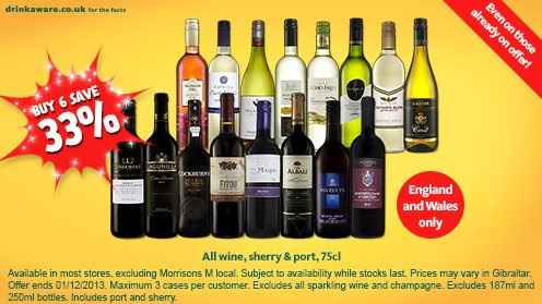 33% off wine