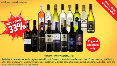 33% off wine