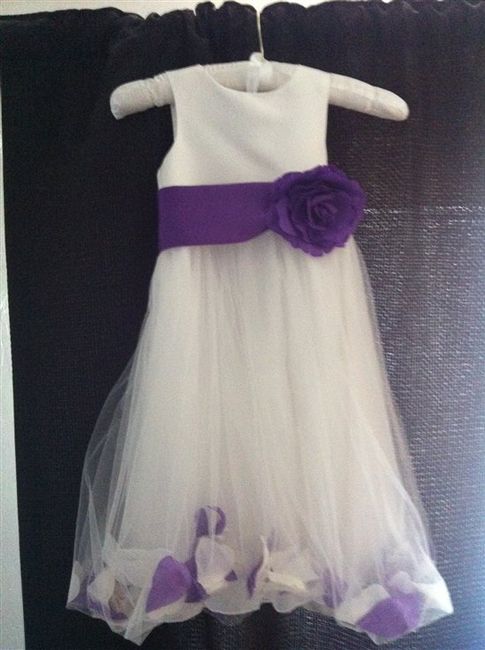 Purple Flowergirl dress, veil, wedding dress etc.. for sale