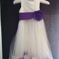 Purple Flowergirl dress, veil, wedding dress etc.. for sale