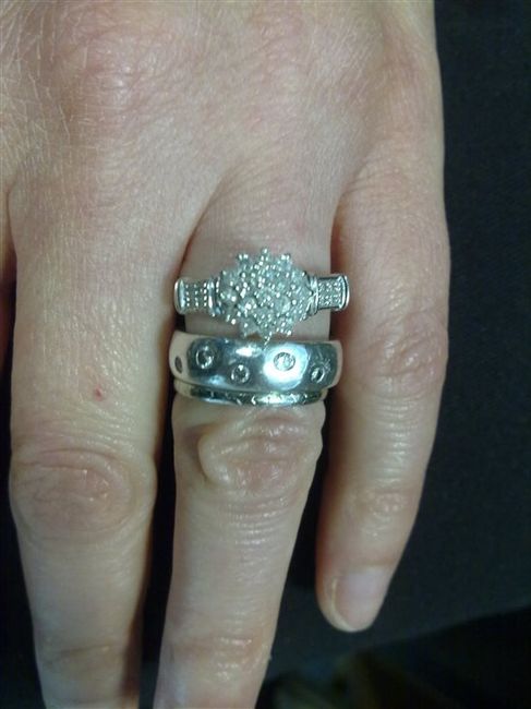 Re: Wearing my ring but not married yet!