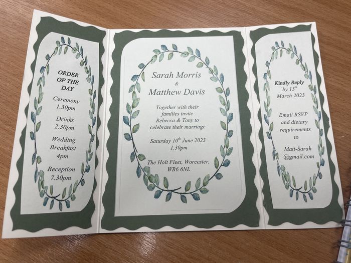 Making own invitations 1