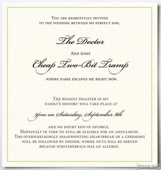 classic invitation wording!