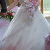 Re: Strapless tulle / lace wedding dress size 16-18