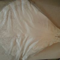 For Sale: Wedding dress with Long detailed train  £ 200 and Veil £ 10 each (short)