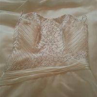 For Sale: Wedding dress with Long detailed train  £ 200 and Veil £ 10 each (short)