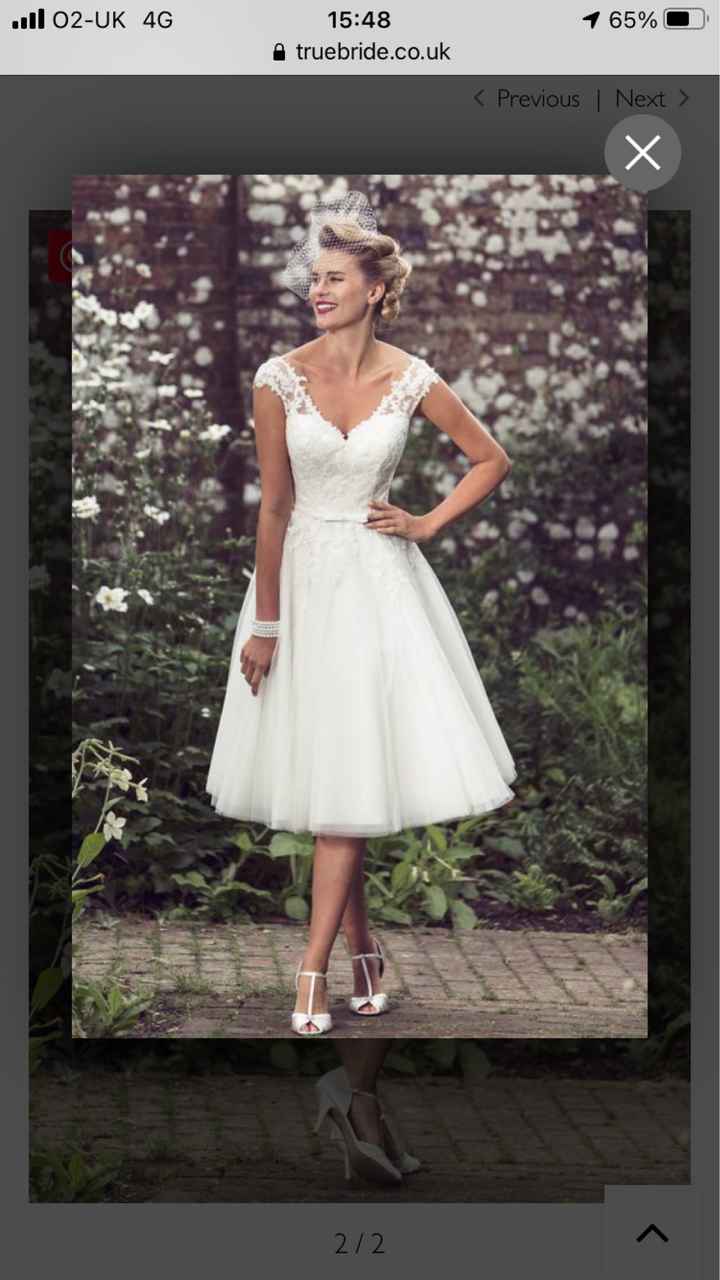 Tea length wedding dress suppliers - 1
