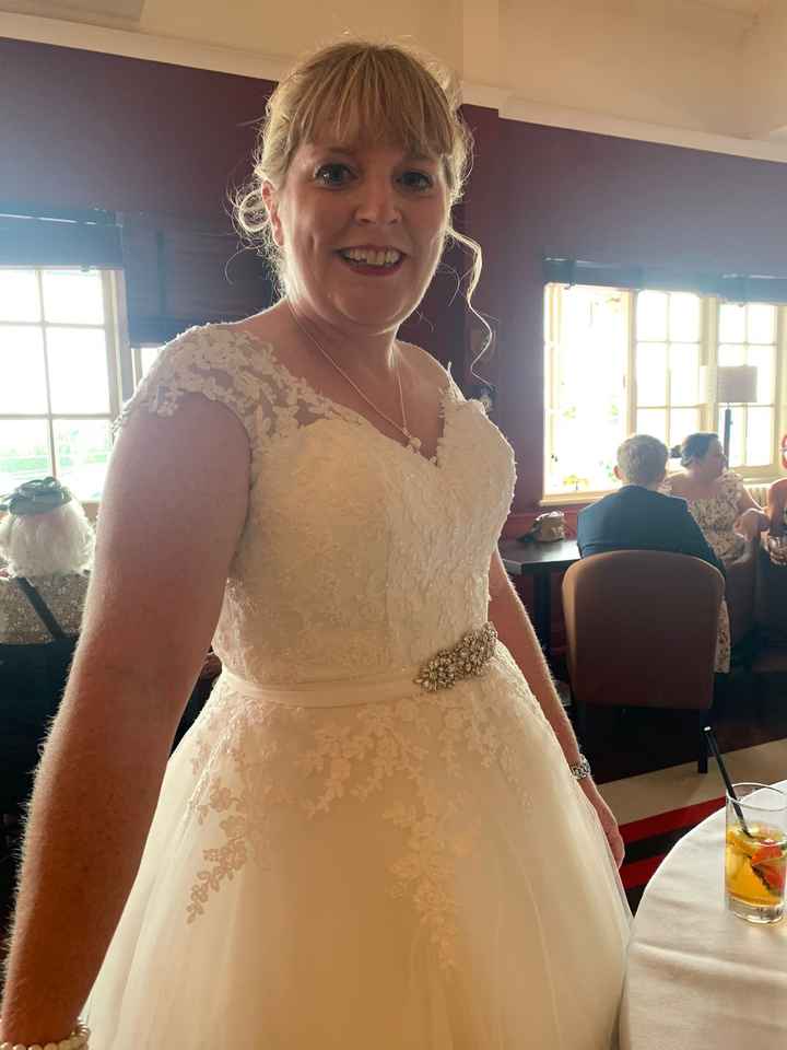 Short low back wedding dress - 2