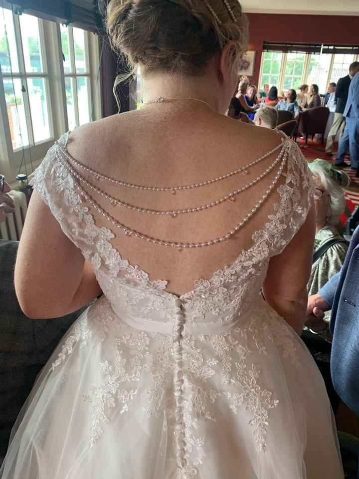 Short low back wedding dress - 3