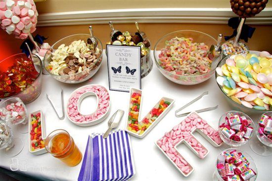 Re: Any made or making their own candy buffet?