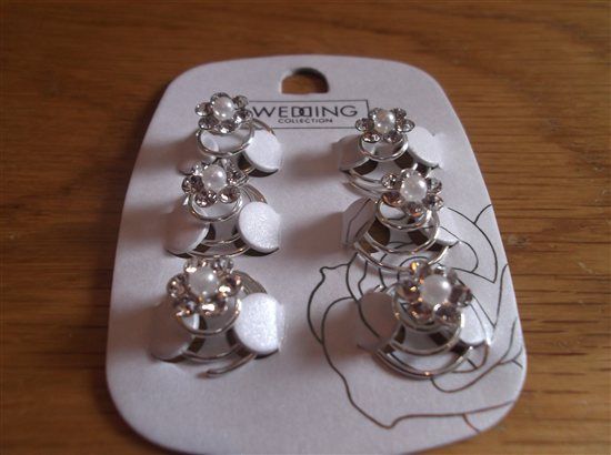 Ivory & Co tiara, Chez Bec Jewellery, BHS spiral hair pins for sale