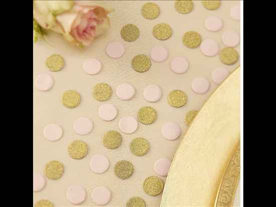 Pink & gold glitter wedding bits for sale; bunting, cake topper, invitations, place cards etc