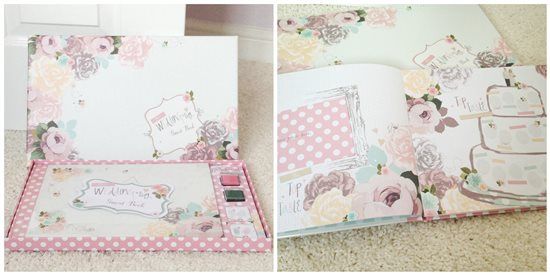 Vintage floral fingerprint Guest Book
