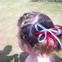 Re: Flowergirl hair style and accesories