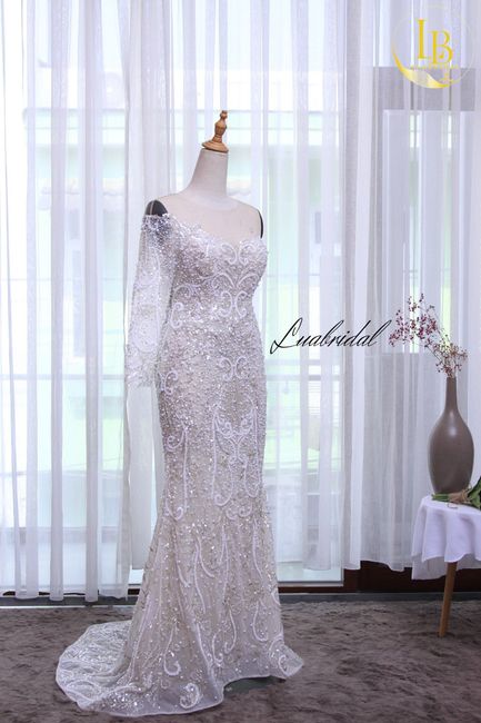 Lace mermaid wedding dress for sale 1