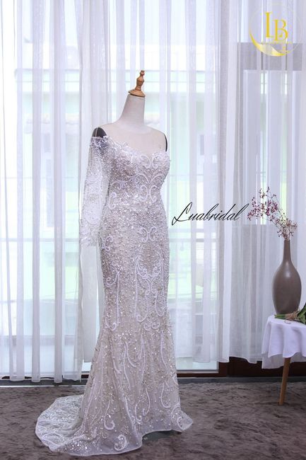Lace mermaid wedding dress for sale 2