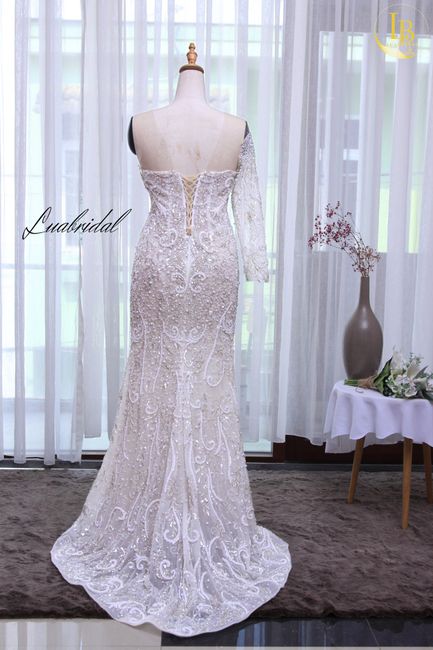 Lace mermaid wedding dress for sale 3