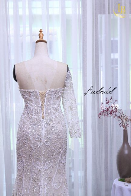 Lace mermaid wedding dress for sale 8