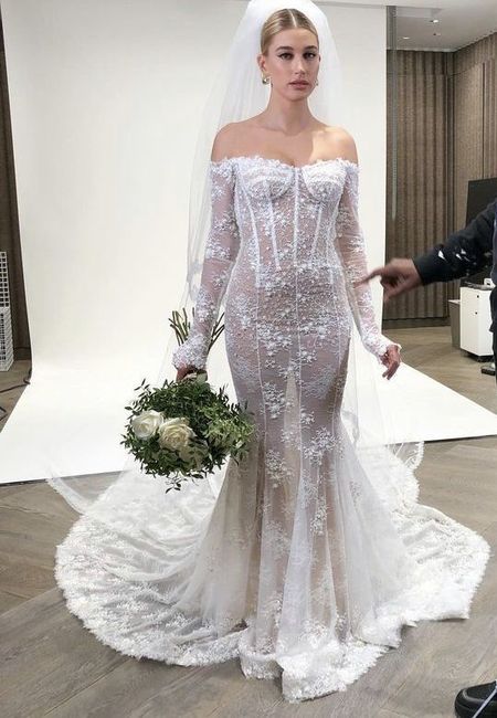 Justin bieber's wife's replica wedding dress 2