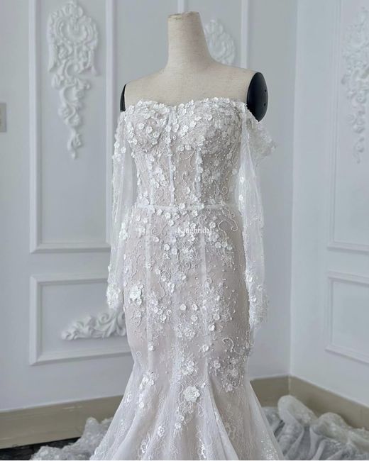 Justin bieber's wife's replica wedding dress 4