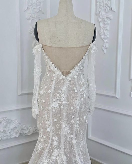 Justin bieber's wife's replica wedding dress 5