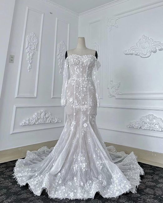 Justin bieber's wife's replica wedding dress 6