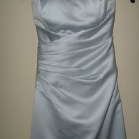 Silver Satin Bridesmaid Dress Size 6 / 8