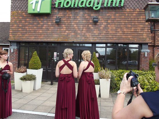 4 rich burgandy twist and wrap bridesmaid dresses for sale ***pictures*** UPDATED!!